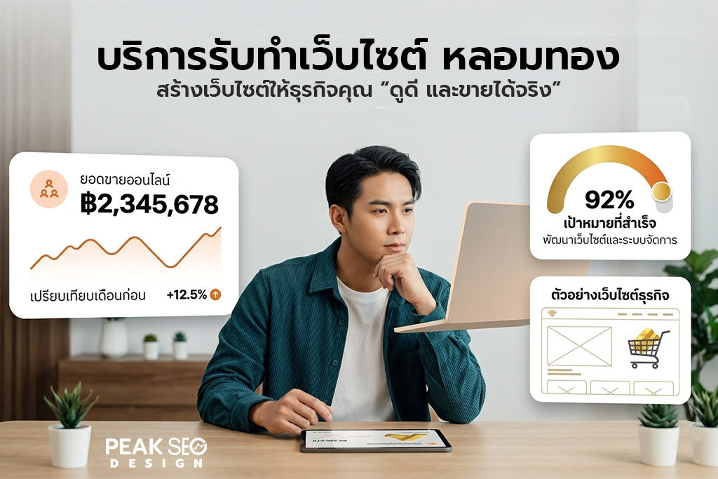 บริการรับทำเว็บไซต์ หลอมทอง